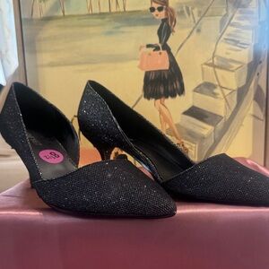 Nine West Black Sparkle Heels
